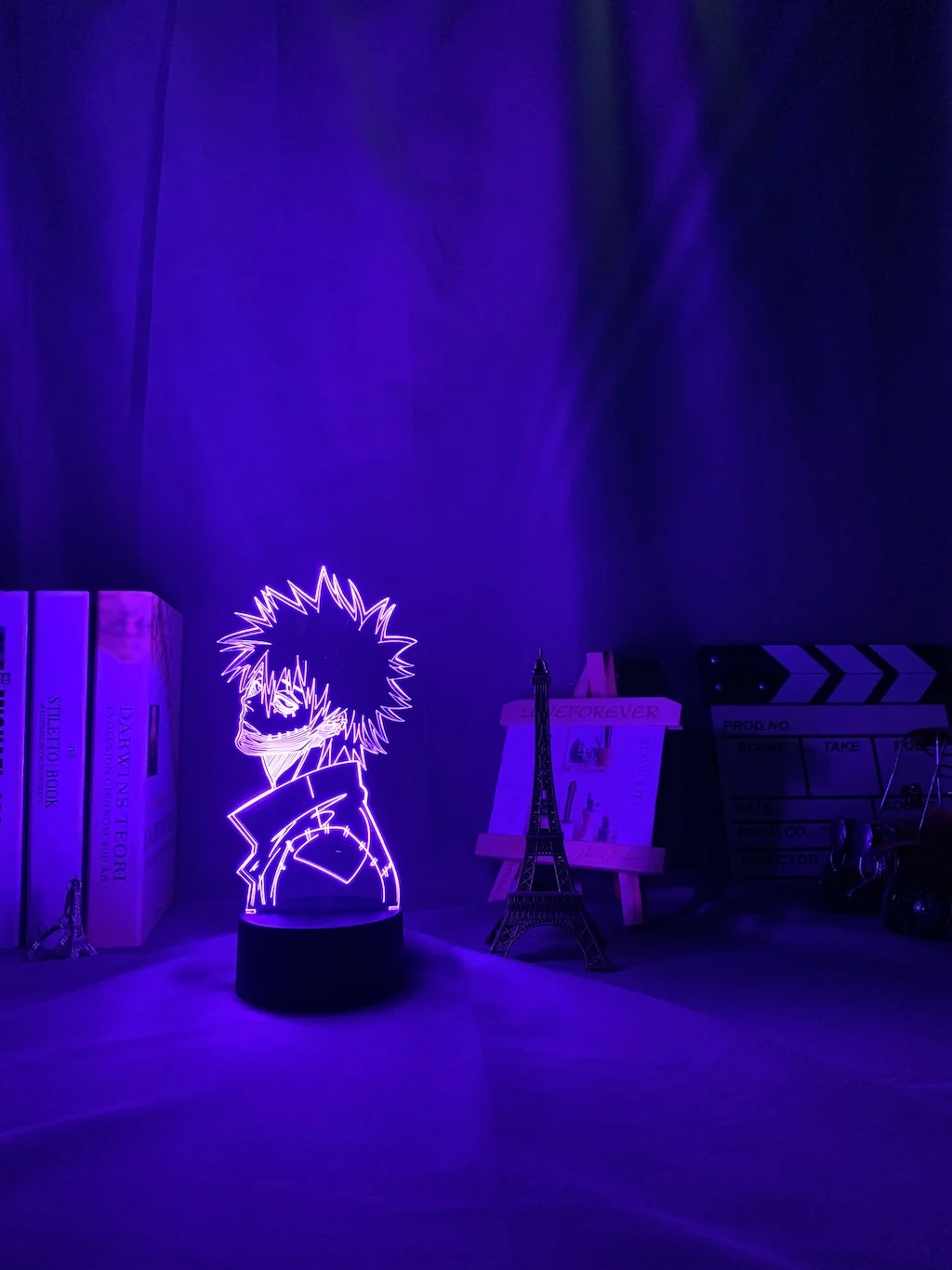 Lampada notturna 3D a LED con personaggi del manga My Hero Academia, colori RGB, per bambini, luce notturna per camera da letto, come decorazione o