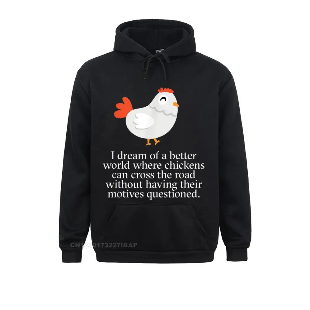 Why Did The Chicken Cross The Road Funny Motives Hoodie Fitness Sweatshirts Newest Long Sleeve Hoodies Mens Tight Sportswears