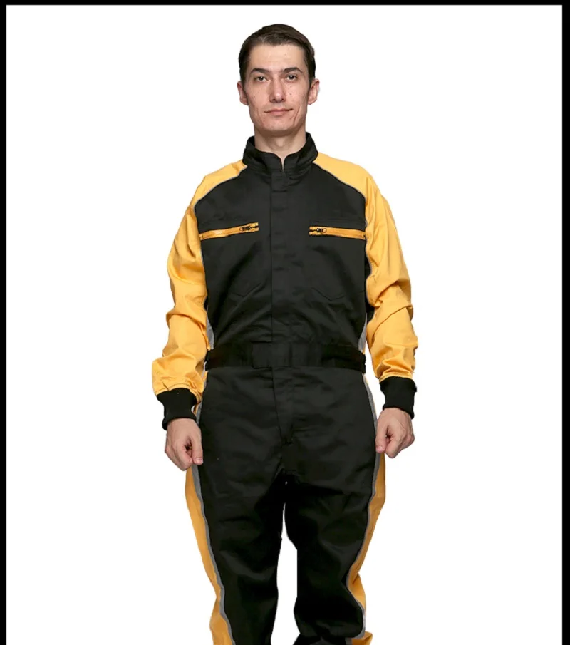 Cotton coverall work uniform Wear-resistant overall dust-proof repairman workshop mechanic welding suit Racer rescue anti-static