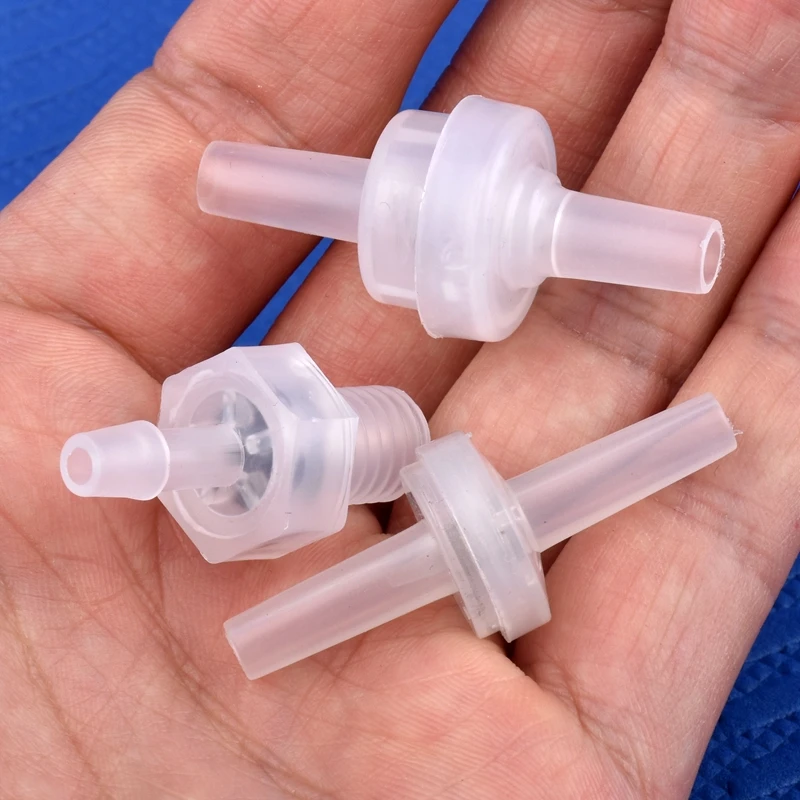 5~200pcs Mini Plastic Flat Interface Check Valve Watering Irrigation Hose Non-Return Valve Aquarium Tank Air Pump One-way Valve