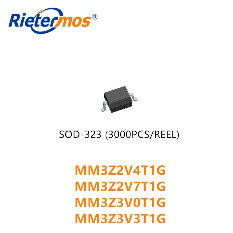 3000 قطعة MM3Z2V4T1G MM3Z2V7T1G MM3Z3V0T1G MM3Z3V3T1G MM3Z2V4T1 MM3Z2V7T1 MM3Z3V0T1 MM3Z3V3T1 SOD323