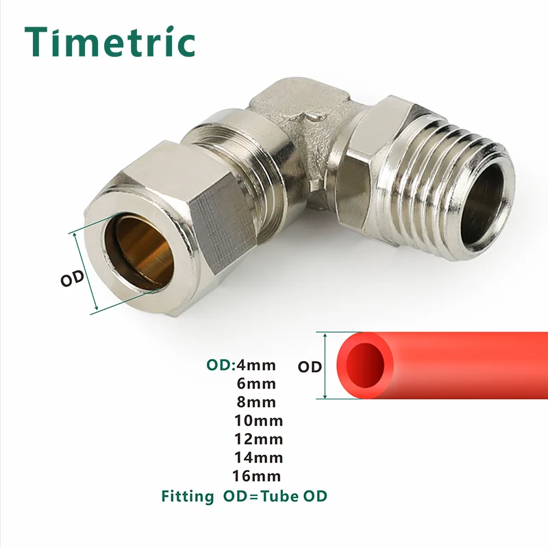 Metal Copper Tape Threaded Air Compressor Hose Quick Connector Plug Socket Connector KT-PU PE