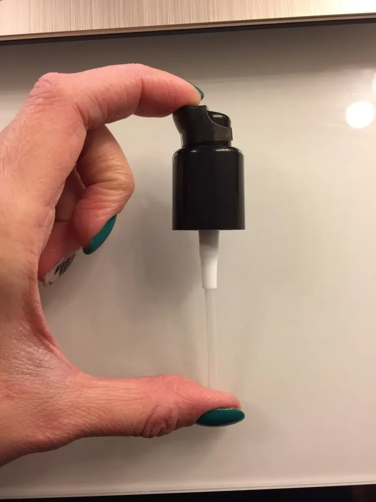 black plastic emulsion foundation press pump head includes all 20mm thread mouth sizes