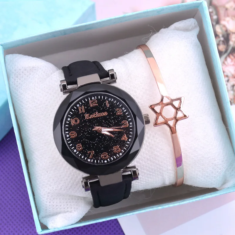 2020 New brand Starry Sky Women Watch Fashion Elegant Magnet Buckle Vibrato Purple Gold Ladies Wristwatch Luxury Women Watches