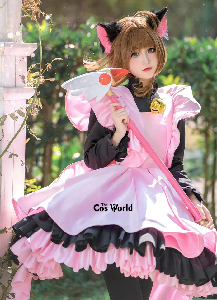 カードキャプターさくら木之本さくら黒猫メイドドレス衣装アニメ