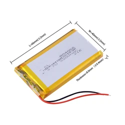 3.7V 3000mAh 804066 Rechargeable Lithium Li-ion Li Polymer Battery For tablet pc BANK speaker camera recorder