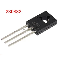 50PCS/Lot Triode Transistor D882 2SD882 3A/40V TO-126 NPN Power Triode New Original