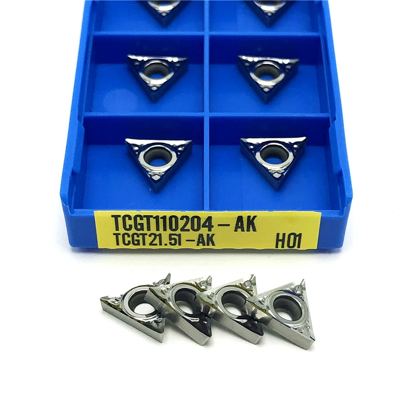 TCGT110204 AK H01 Aluminum Inserts Turning Tool High Quality Cutting Tool TCGT 110204 Turning Insert CNC Aluminum Tools