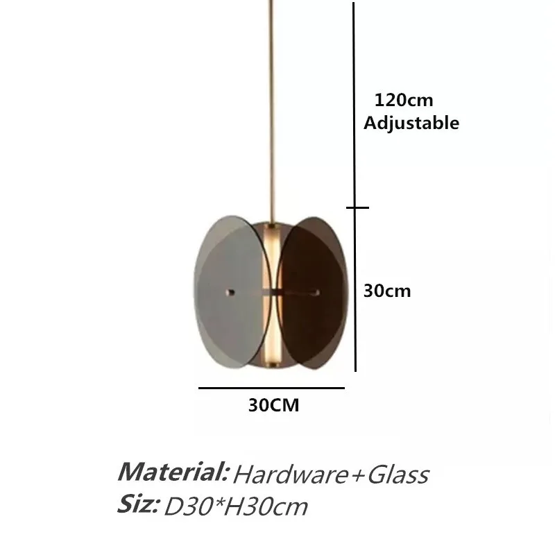 Стеклянные подвесные лампы в скандинавском стиле, светодиодный светильник в стиле лофт, домашнее освещение для гостиной, столовой, спальни