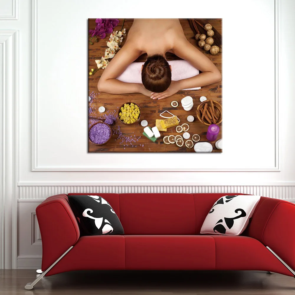 Spa Massage Health Beauty Facial Nail Salon Posters Pictures Canvas Wall Art Home Decor Paintings for Living Room Decorations