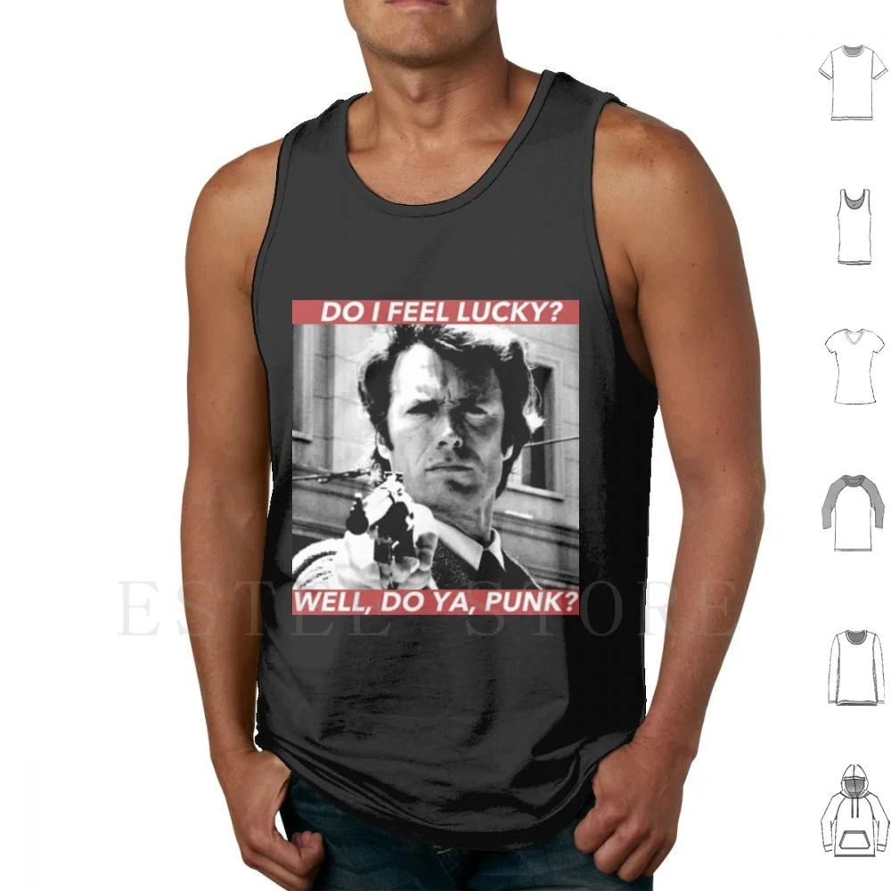 Dirty Harry Tank Tops Vest Sleeveless Dirty Harry Clint Eastwood Clint Eastwood Dirty Harry Gun Movie Film Western Movies