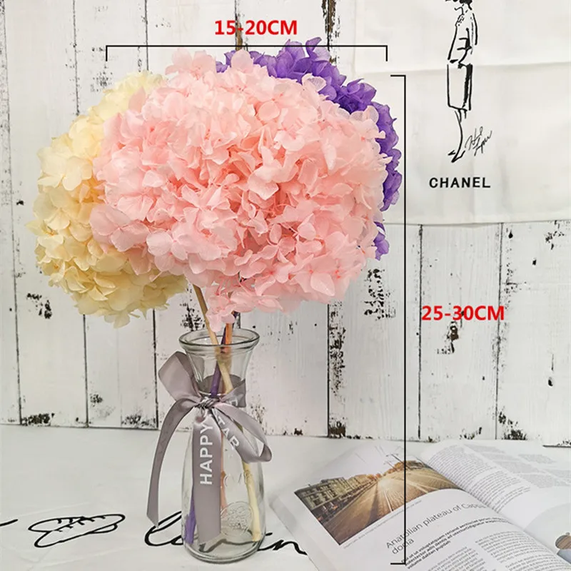 High Quality Hydrangea Flowers DIY Gift Wedding Christmas Wedding For Home Handmade Hydrangea Dried Flowers