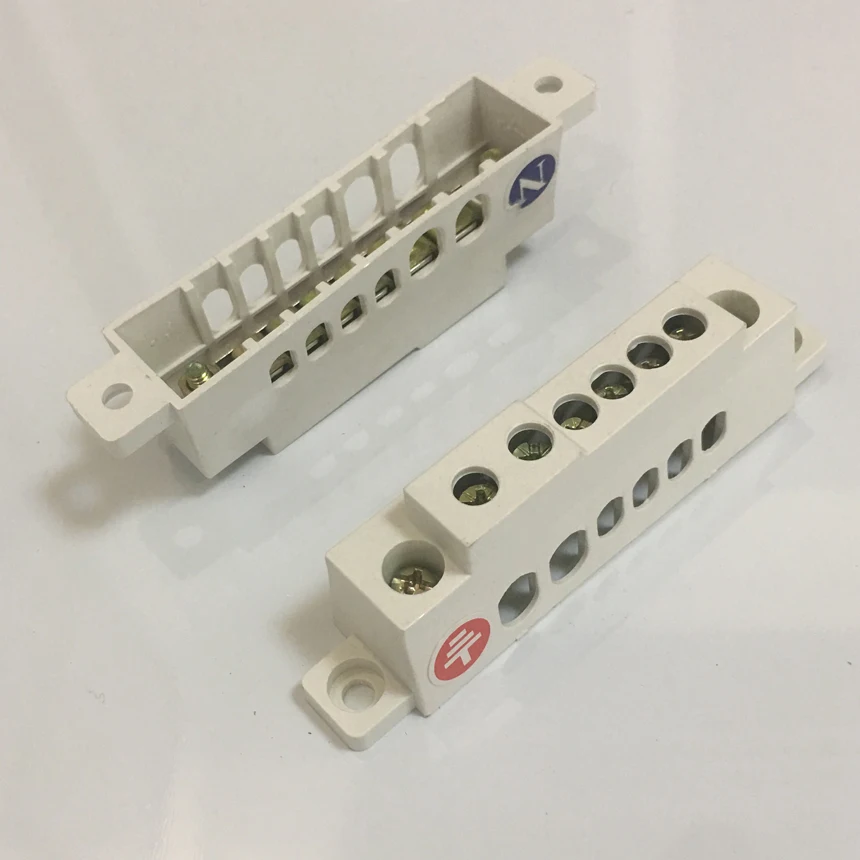 6P 8P 10P 12P 6 8 10 12 Position Hole Singal Ground Wire Line Row Switch Box Plastic Brass Connector Busbar Bar Terminal Block