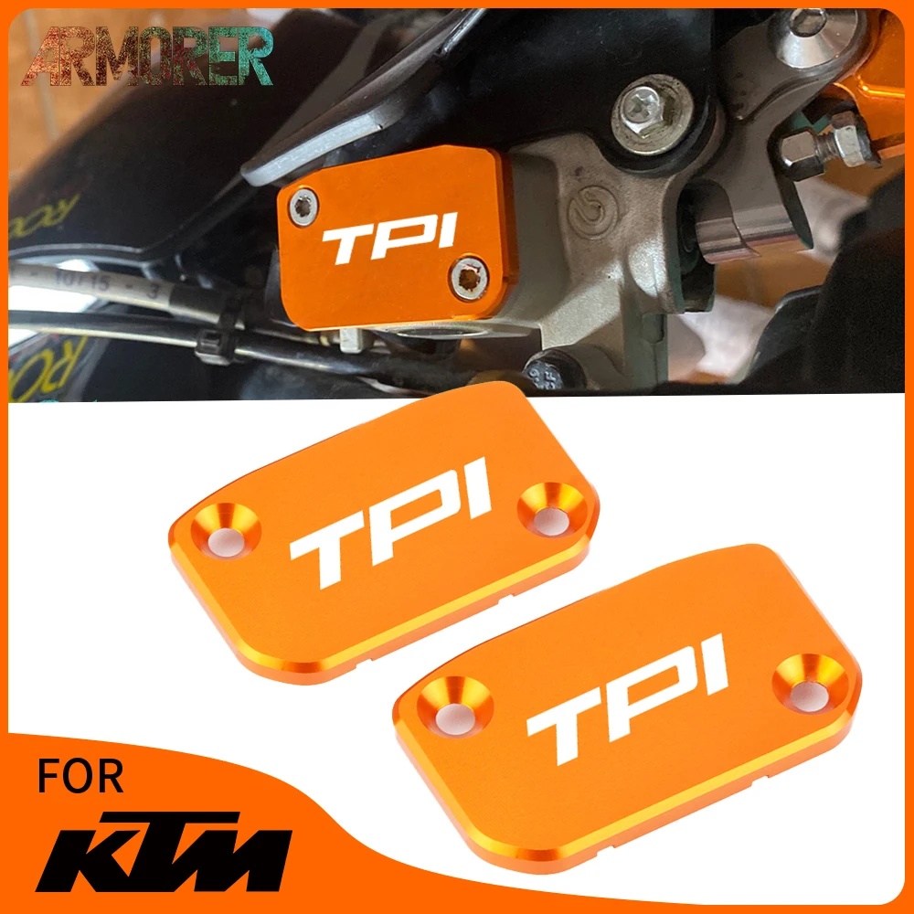 Motorcycle Accessories For KTM 150 200 300 EXC TPI XC TPI XC-W XCW TPI Brake Fluid Fuel Reservoir Tank Cap Cover 2006 - 2021