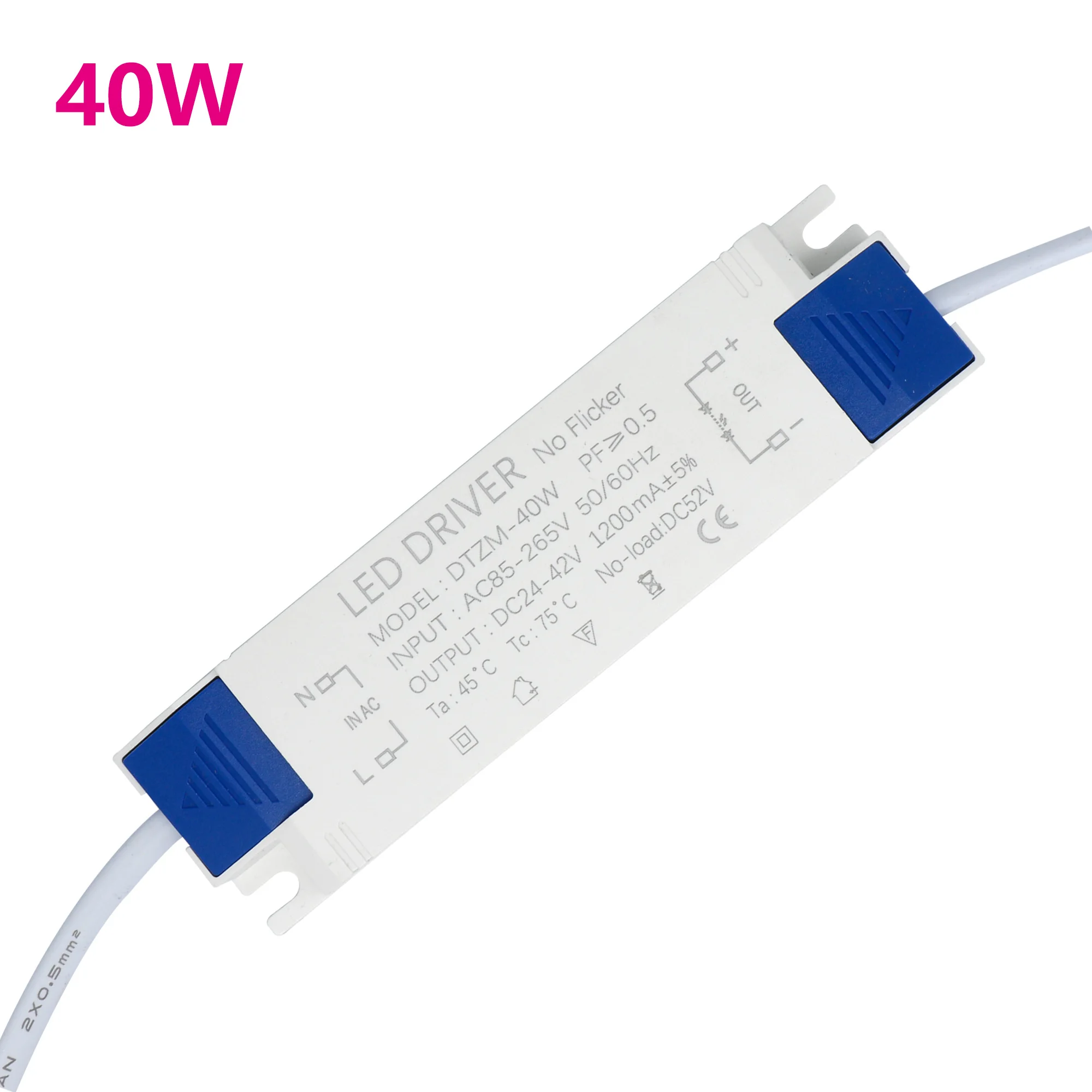 24-42V LED Driver Transformer 50W 40W 30W 20W 10W OutputInput AC85-265V Power Supply Adapter Current LED Spot light Bulb Chip