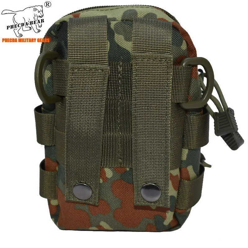 flecktarn 1000D nylon tactical MOLLE bag multi-function medical bag outdoor tourniquet pouch outdoor smartphone bag sling