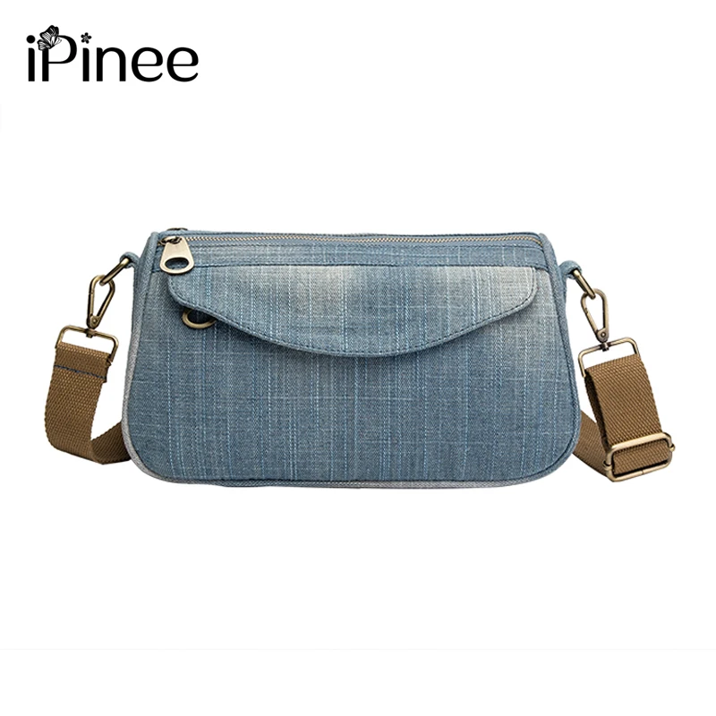

iPinee Fashion Women Messenger Bag New Brand Hight Quality Female Shoulder Bag Luxury Blue Woman Bags