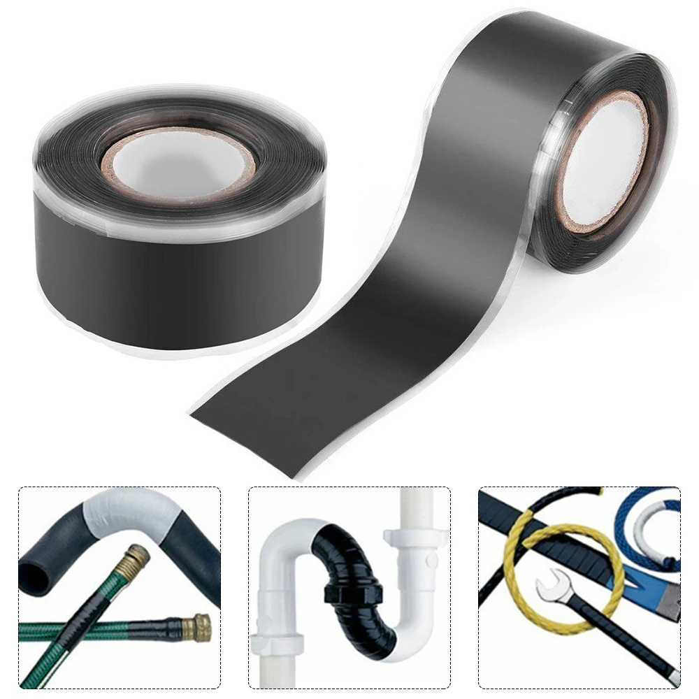 1pc  Self-adhesive StrongRubber Silicone Repair tape Waterproof Bonding Tape For Garden  Water Pipe Repairing And Electrician