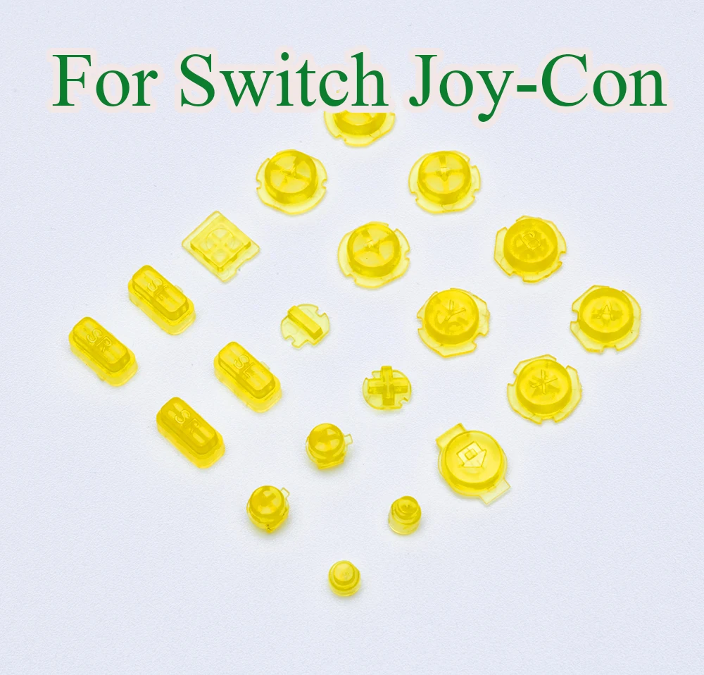 5ชุดล้าง ABXY ทิศทางปุ่มปุ่ม SL SR ชุดปุ่มสำหรับ NS Switch Joycon ซ้ายขวา Controller โปร่งใสปุ่ม