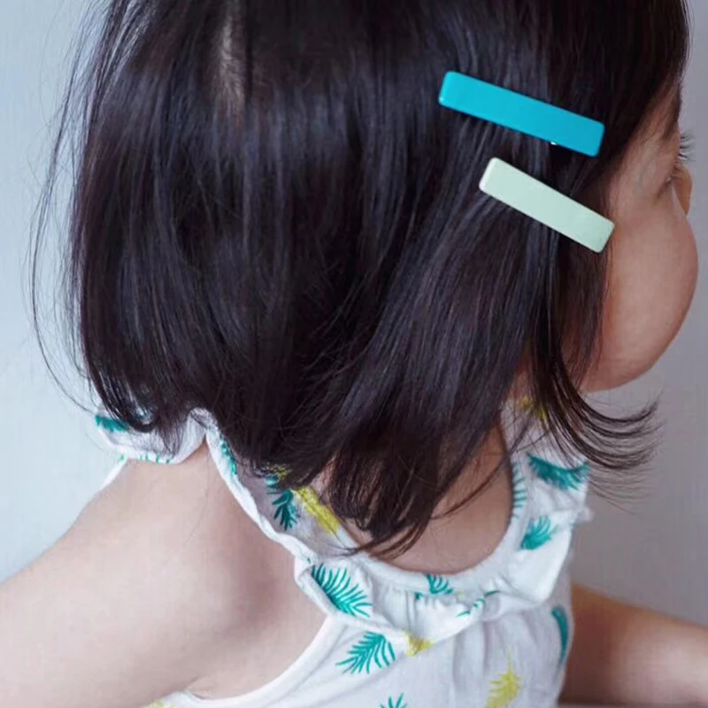 60+COLOR wholesale candy color bar flower fancy hair clips grips accessories for kids girls children