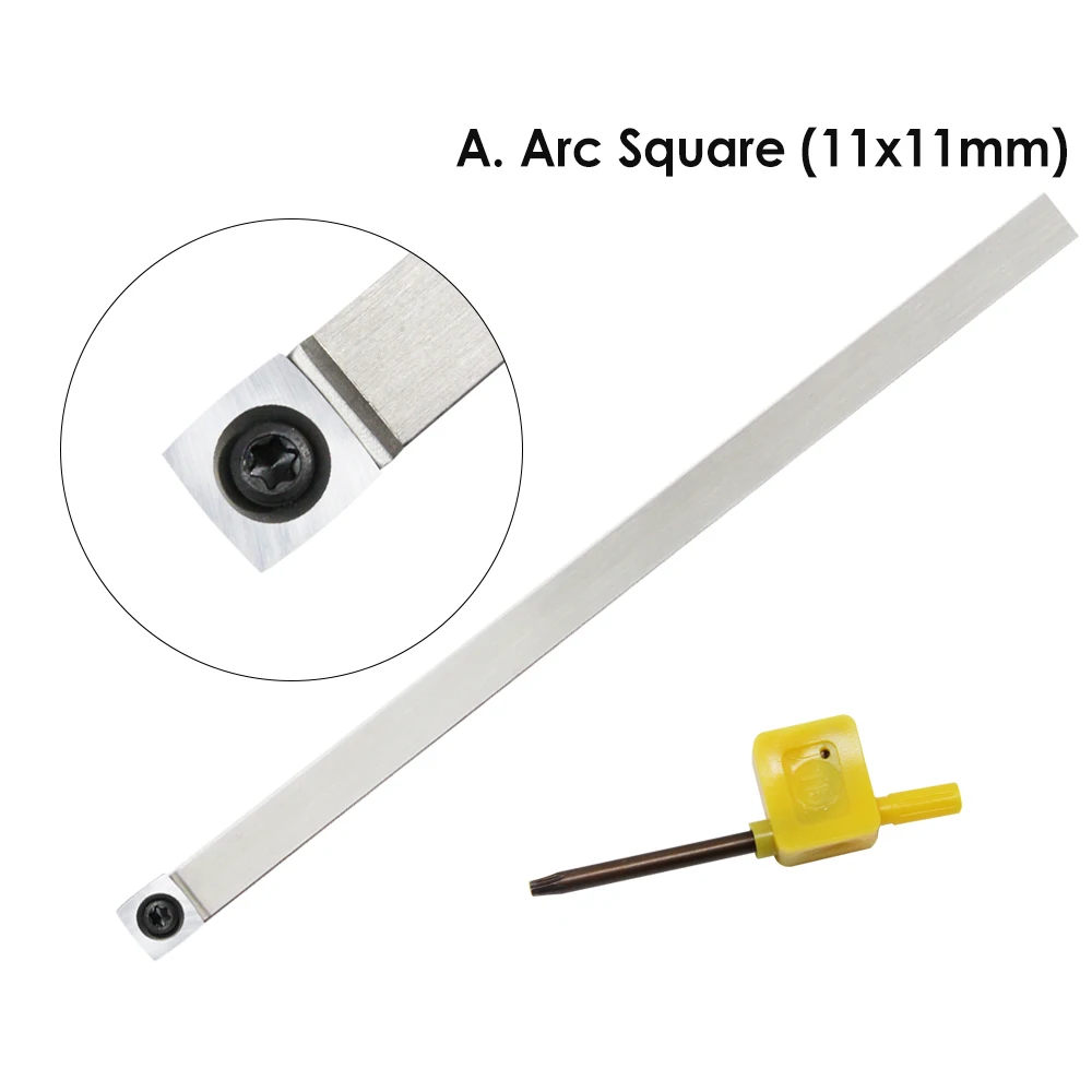 Woodturning Tool Diamond Round Square  Carbide Insert Cutter Stainless Steel Bar Wood Lathe Turning Tools Accessories