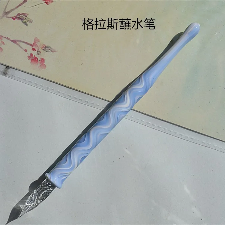 New Style Crystal Glass  Art Color  Dip  Pen