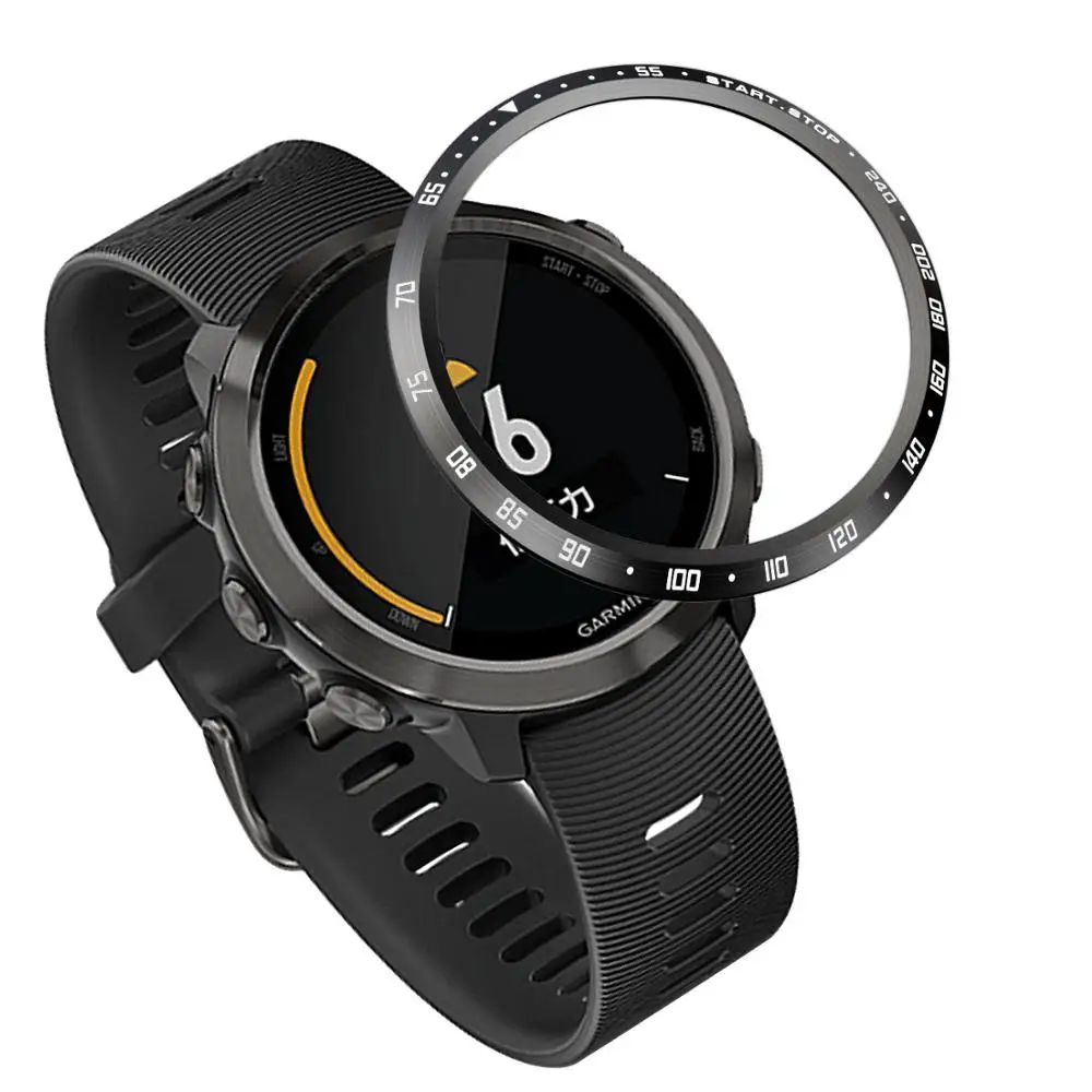Рамка для часов с кольцом-ободком для Garmin Forerunner 645, музыкальный ободк, чехол для стайлинга, защитный корпус из нержавеющей стали для 645