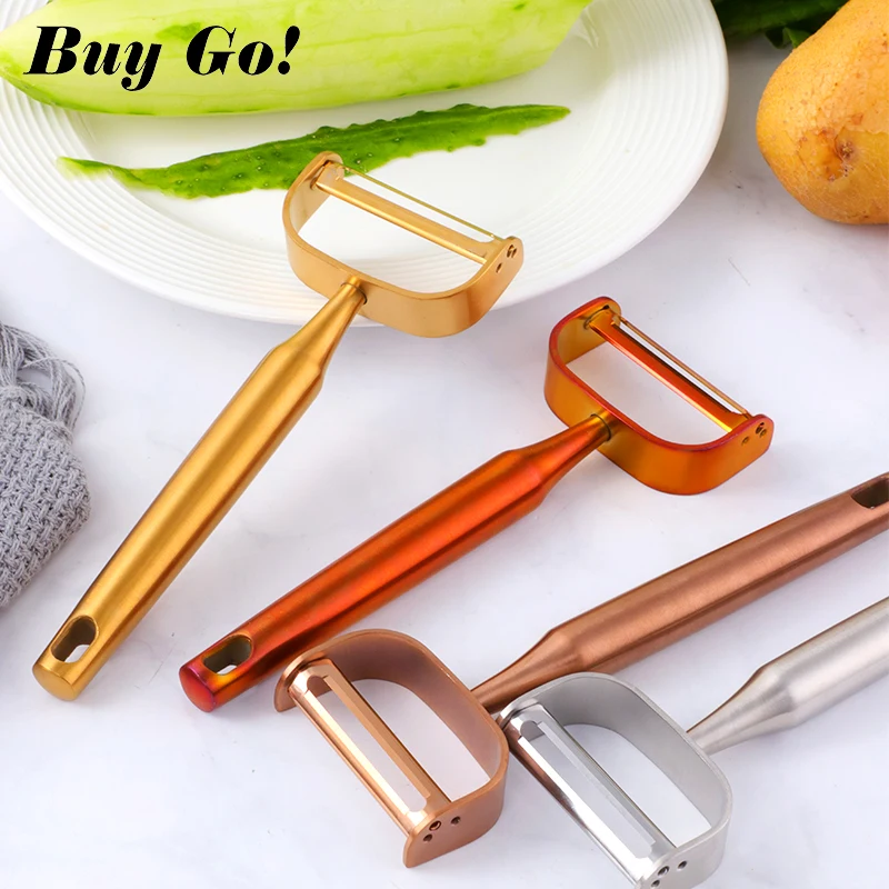 1/2PCS Fruit Vegetable Peeler Sharp Stainless Steel Straight & U Shape Potato Carrot Grater Skin Slicer Kitchen Gadgets Tool