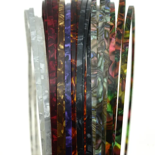 KAISH-tira de encuadernación de guitarra, accesorio para guitarra acústica o clásica, varios colores, 1650x5x1,5mm, paquete de 2 unidades
