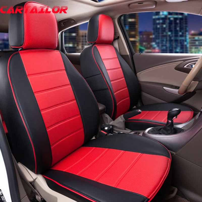 

CARTAILOR Artificial Leather Cover Seats Custom Fit for Peugeot 206cc Car Seat Covers Interior Accessories Auto Seat Support Set