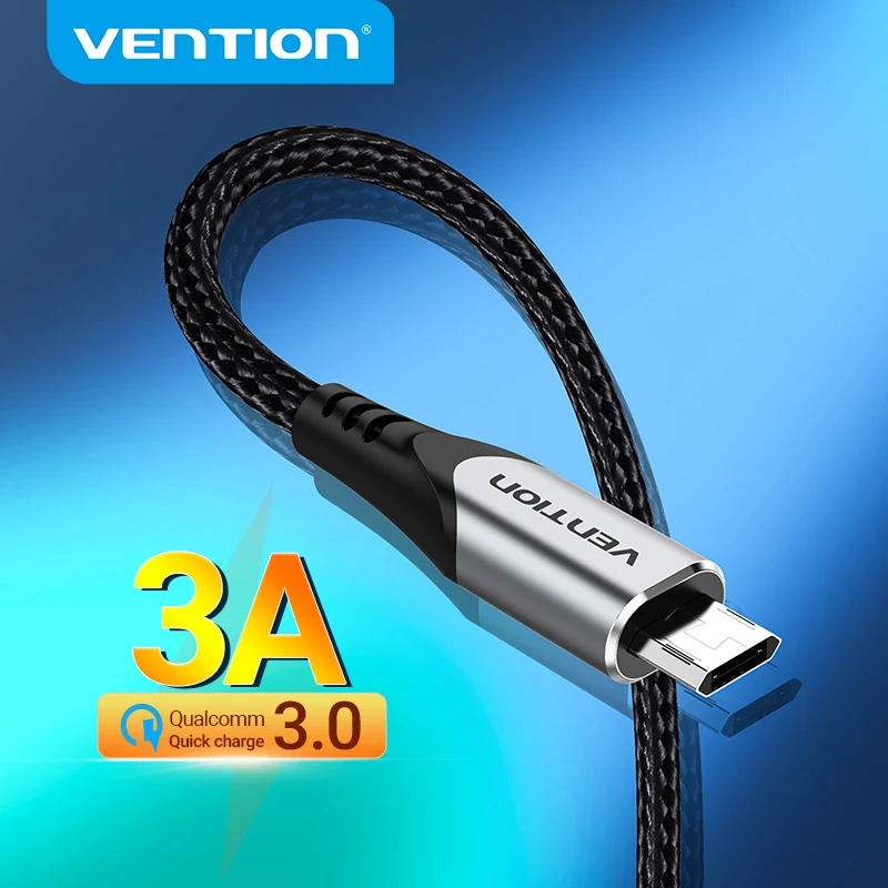 

Vention Reversible Micro USB Cable for Xiaomi Redmi Note 4 Plus USB Data Wire for Samsung 3A Fast USB Charger Mobile Phone C