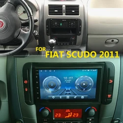 7 Cal w desce rozdzielczej samochodowy Android 13 odtwarzacz wideo dla Fiat Scudo 2007 - 2011 2Din multimedialne Radio GPS CarPlay jednostka główna ekran dotykowy