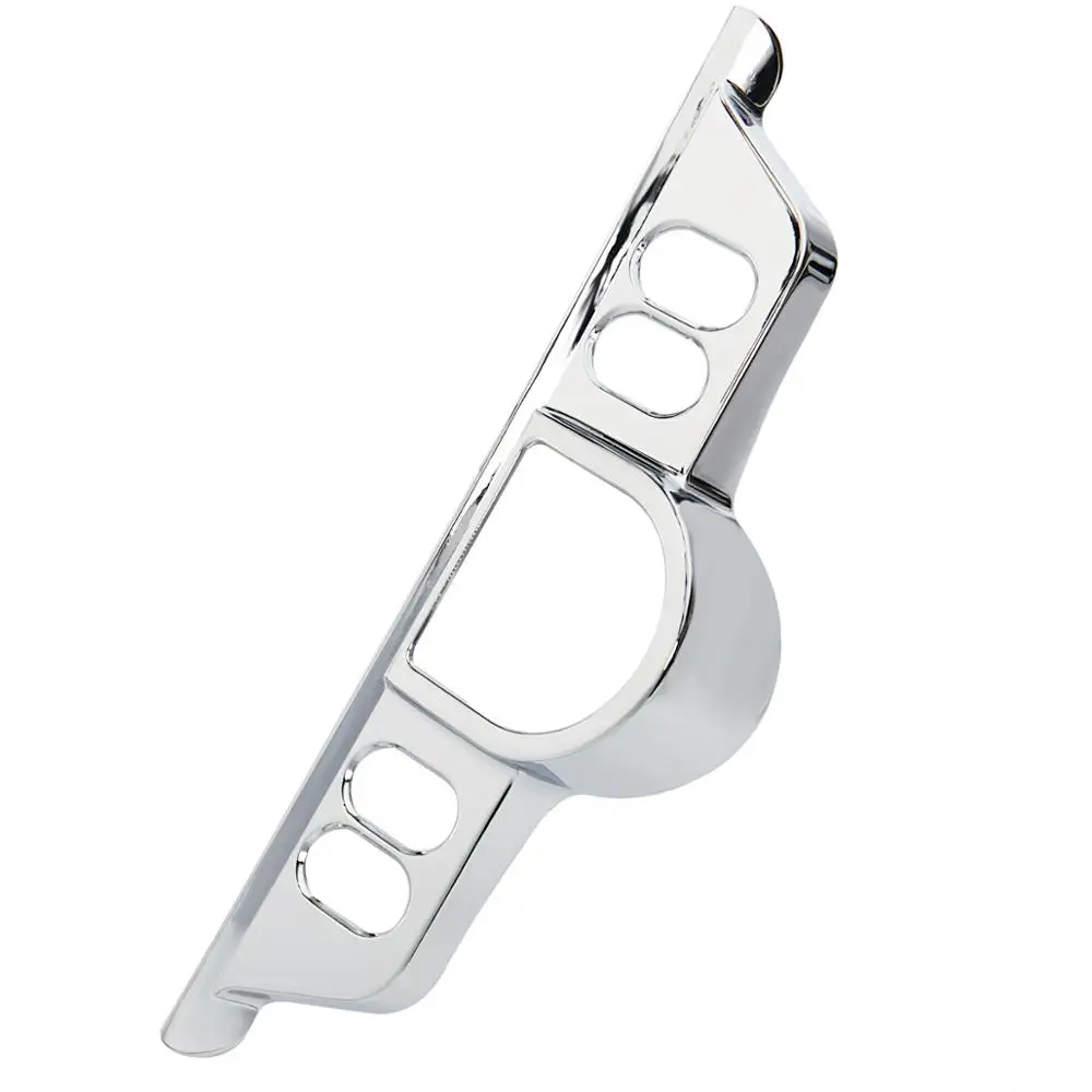1X Chrome Switch Dash Panel Accent Cover&Inserts For Harley Touring Electra Street Glide FLHX 1996-2013