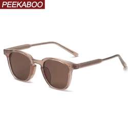 Peekaboo TR90 polarized sunglasses men square acetate ladies sun glasses uv400 rivet korean style 2022 high quality hot sale