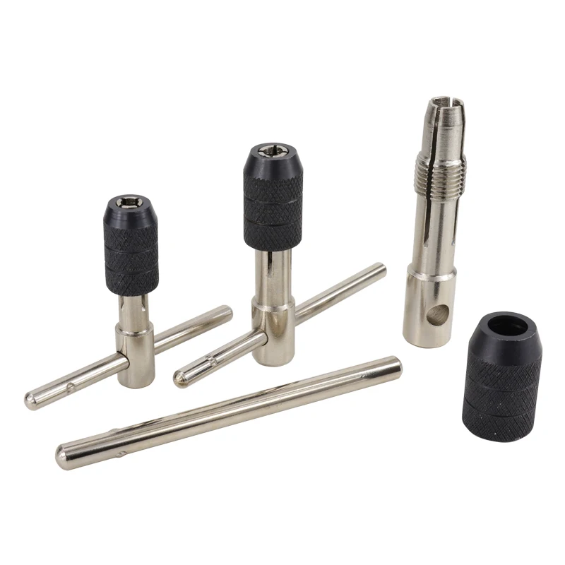 T Type Tap Wrench Holder M3-M12 Tapping Tool  Hand Tap Adjustable Holder Screw Thread Wrench Metalworking Machine Wrench Drill