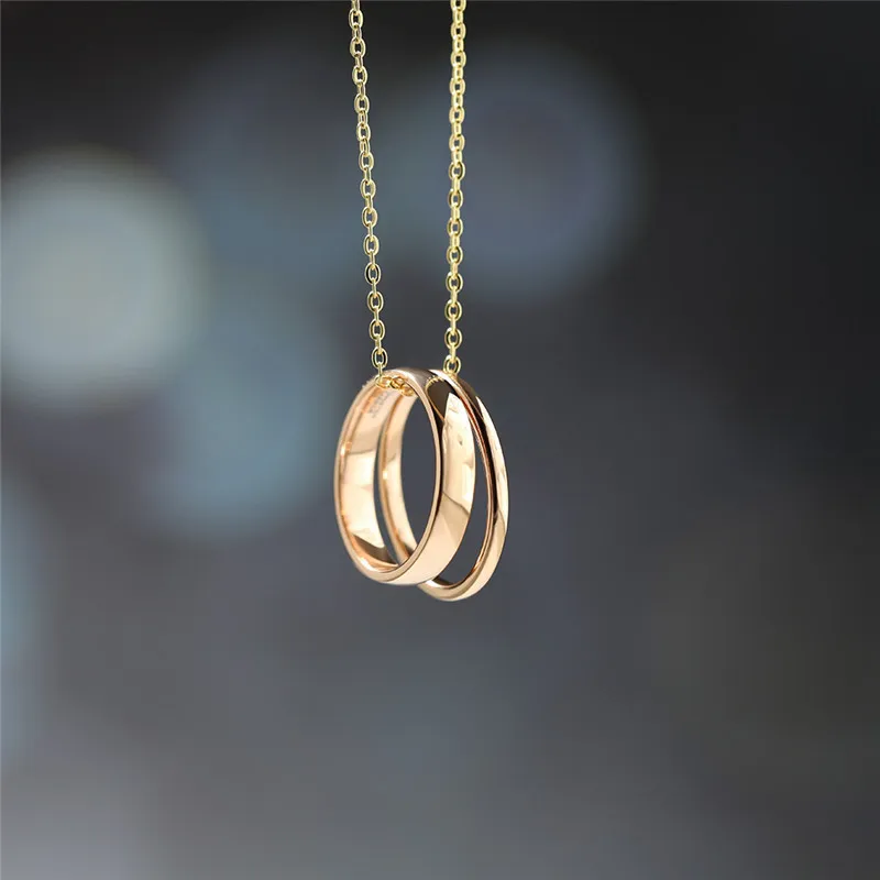 Tigrade 2/4/6mm 18K Roségold plattierter Wolframkarbid-Ehering für Frauen, massiver Verlobungsring für Liebende, Anel Modeschmuck – Detail 7