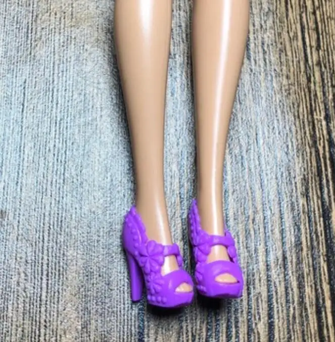 Doll shoes boots high heels flat shoes new styles purple accessories for your BB dolls BBI201013B