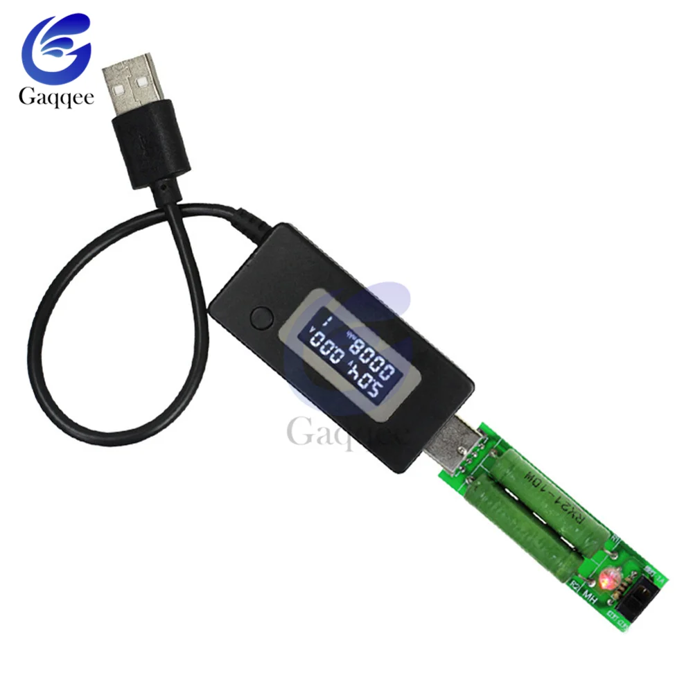 USB Tester di CC Digital Voltmetro LCD di Tensione di Corrente del Caricatore Capacità Tester Amperometro Rilevatore di Accumulatori E