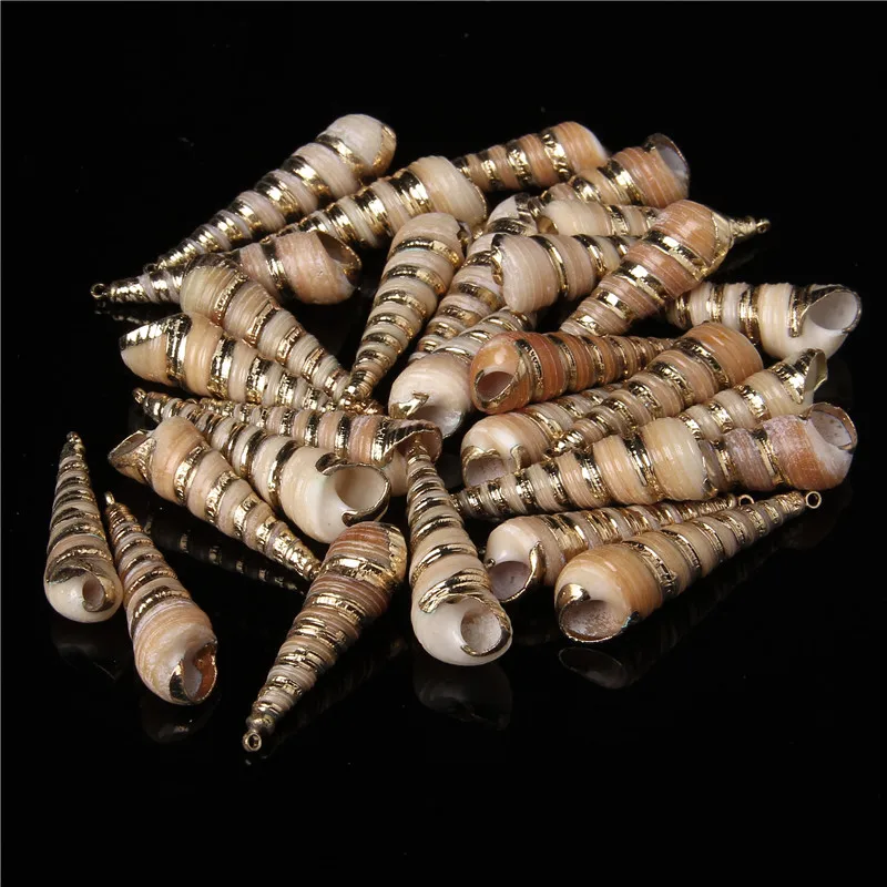 Boho Fashion Lady Cowrie Sea Shell Necklace Earrings Accessories Summer Beach Conch Natural Shell Charms Jewelry Supply 5pcs/lot