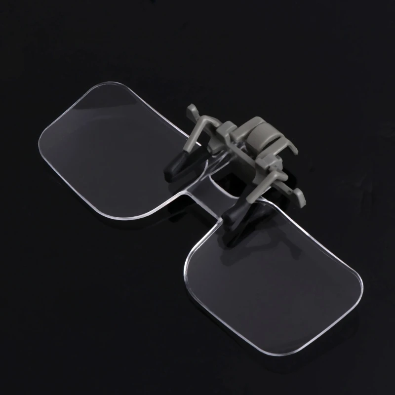 2024 New 2X Glasses Style Magnifier Magnifying Glass with Clip For Reading