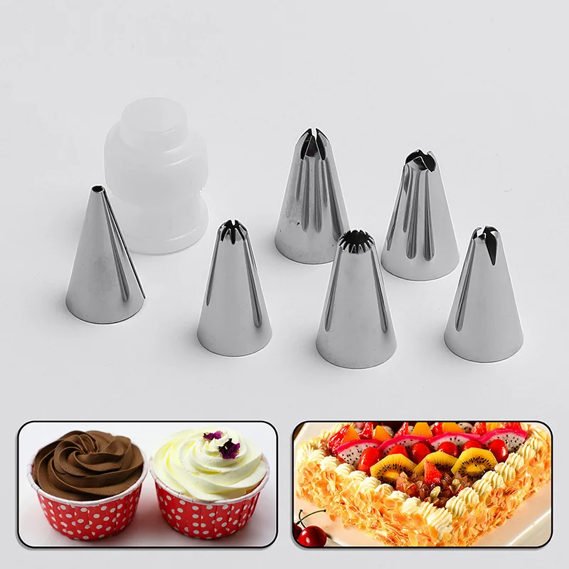 26/8pcs Silicone Pastry Bag Kitchen DIY Icing Piping Cream Reusable Pastry Bag With 24 Nozzle Sets Cake Decorating Tools