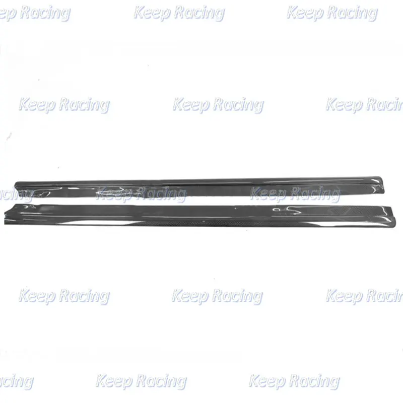 Car Accessories Carbon Fiber Side Skirt Extension For Honda S2000 AP1 AP2 Glossy Finish Door Addon Fibre Splitter Auto Bodykit