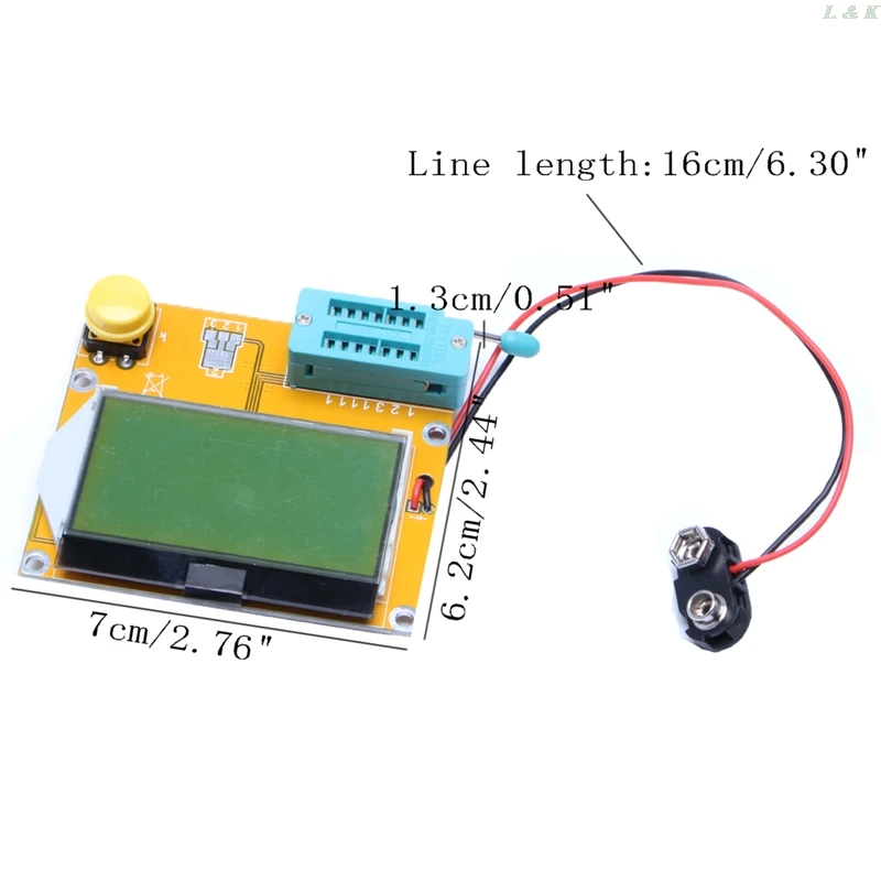 LCR-T4 ESR Meter Transistor Tester Diode Triode Capacitance SCR Inductance New   M12 dropship