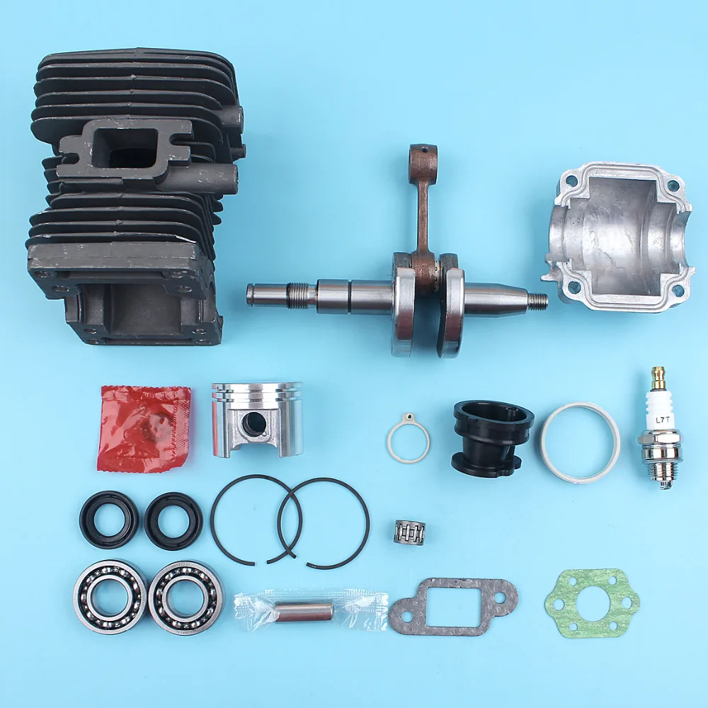 Pistão do Cilindro Virabrequim Motor Pan Kit para Stihl Ms170 Ms180 017 018 ms 180 170 Motosserra 38 mm Nikasil Chapeado Coletor de Admissão