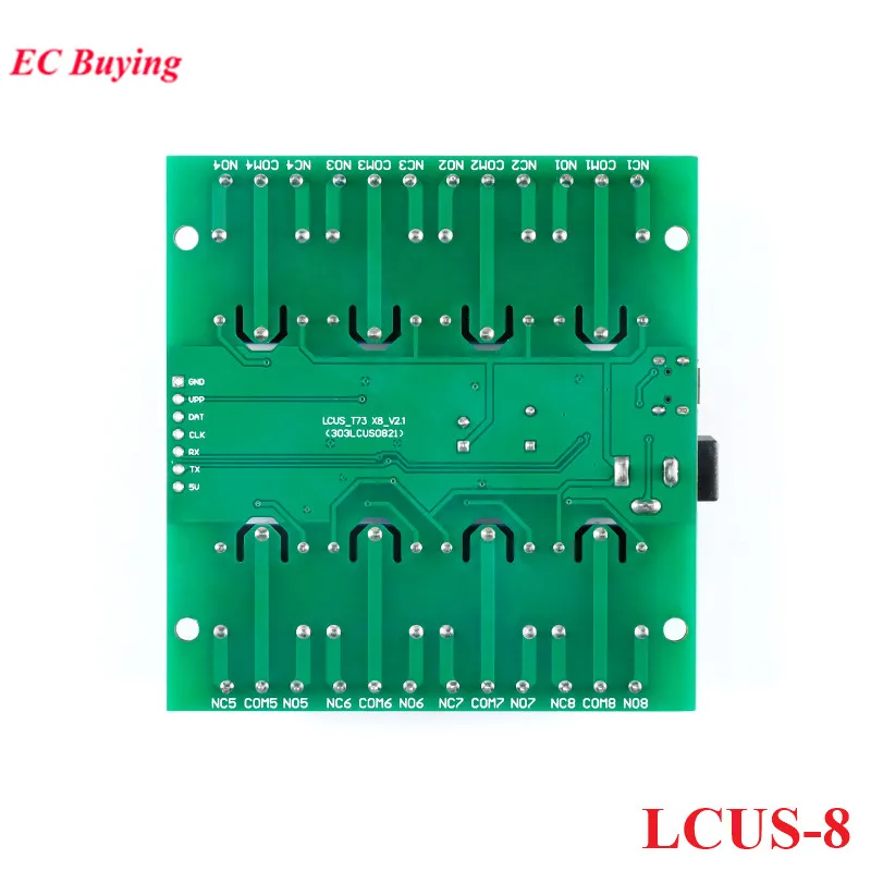 LCUS-4 4-Kanal USB-Relaismodul – Intelligenter Schalter Mit Überstromschutz – Für PC-gesteuerte Relaisansteuerung