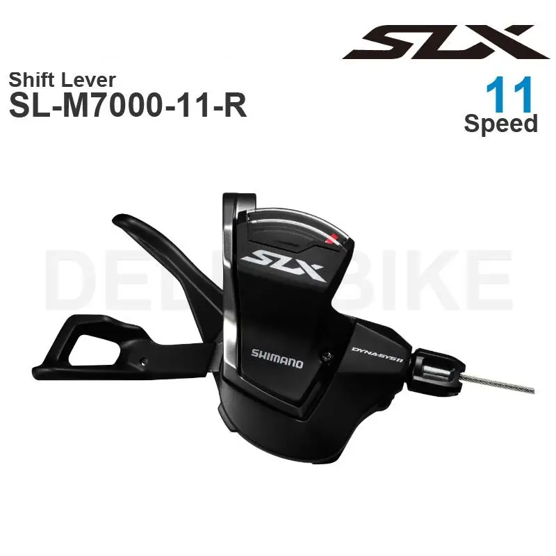SHIMANO SLX M7000 11v Dźwignia zmiany biegów SL-M7000-L SL-M7000-11-R Prawa dźwignia zmiany biegów - Opaska zaciskowa - 11-biegowe Oryginalne części