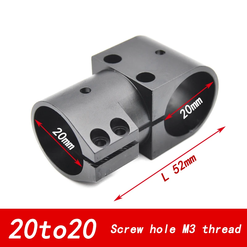 2 Stuks Metalen Aluminium Tee Van Landingsgestel Landbouwgewassen Bescherming Uav 16/20/25/30/40 Mm Arm Pijp Klem Accessoires