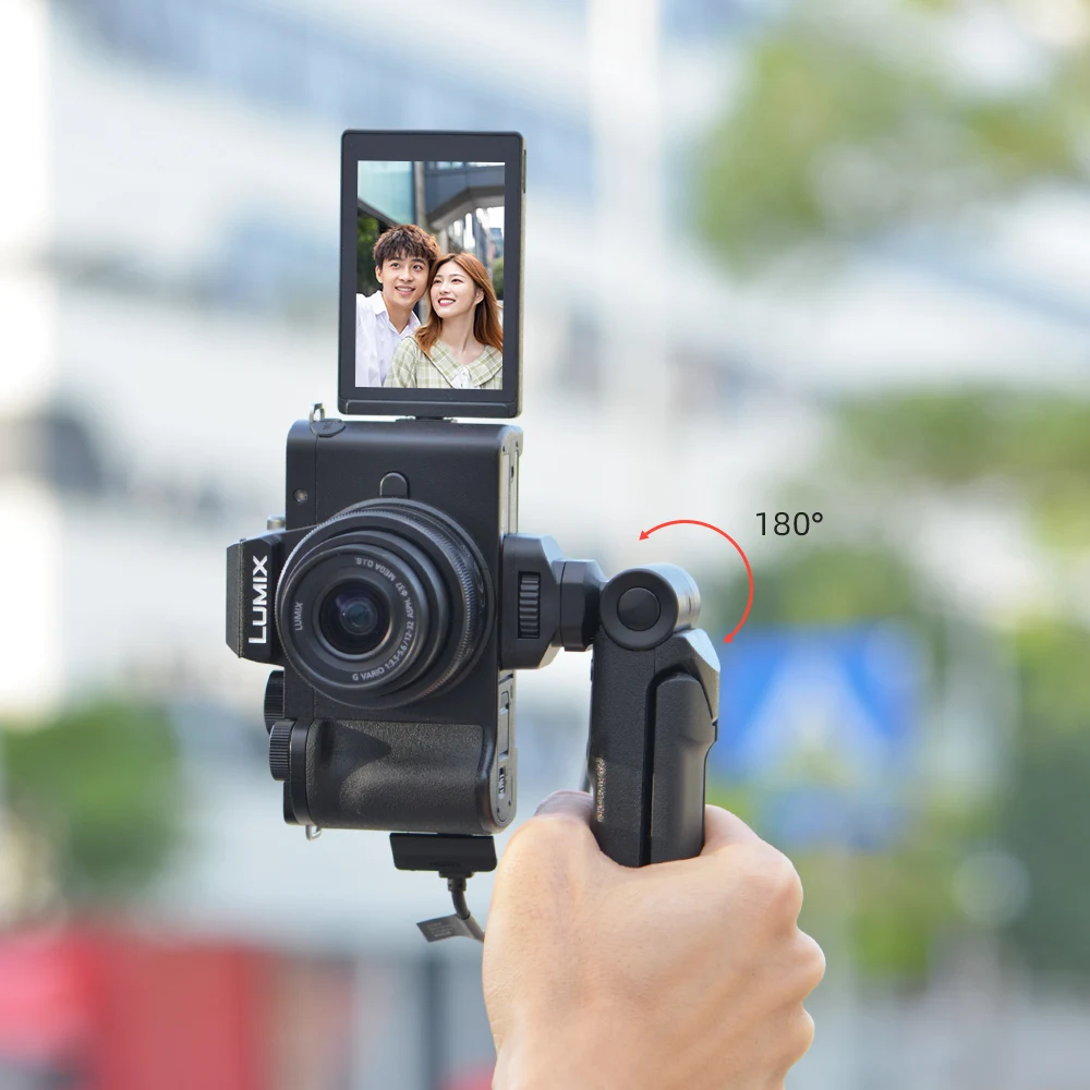 ​Multi-function Remote Control Camera Grip Handheld Selfie Tripod For PanasonicDC-G100/G110/GH5/GH5S/G9/G90/G91/G95  DMC-G80/G81