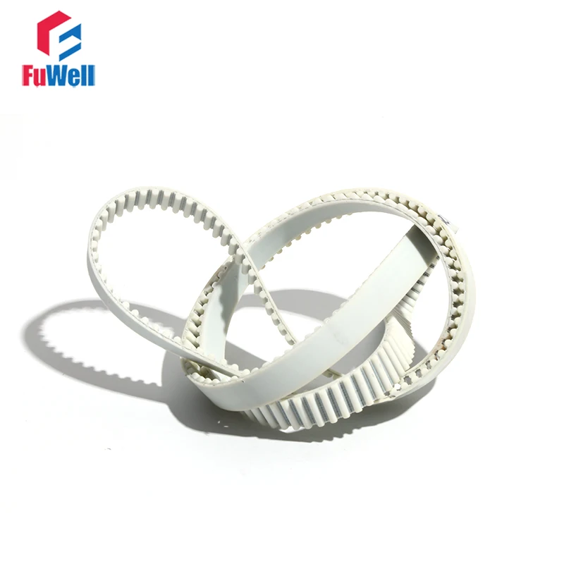 

Timing Pulley Belt HTD5M White PU 5M-4600/4610/4620/4630/4640 Toothed Belt 15/20/25/30mm Width Polyurethane Transmission Belt