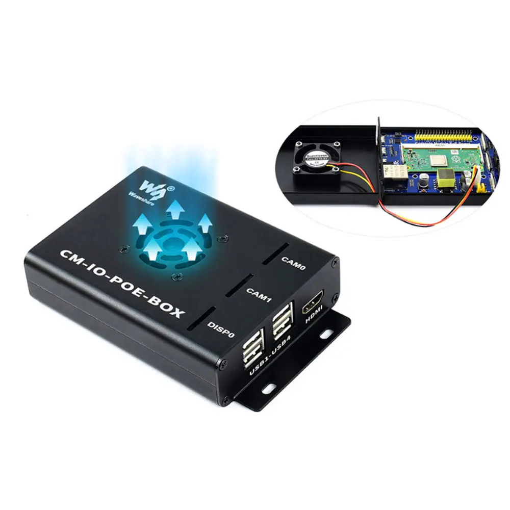 Placa de módulo Compute IO con función PoE, placa de ruptura compuesta para Raspberry Pi CM3/CM3L/CM3 +/CM3 + L